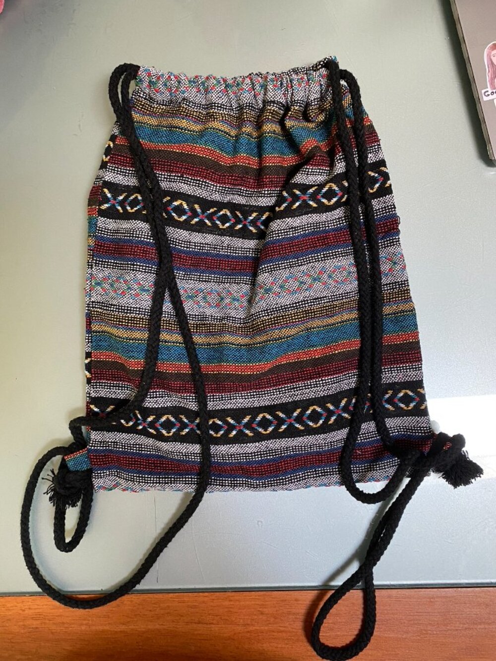 Bohemian Drawstring Backpack - Picture 1 of 2